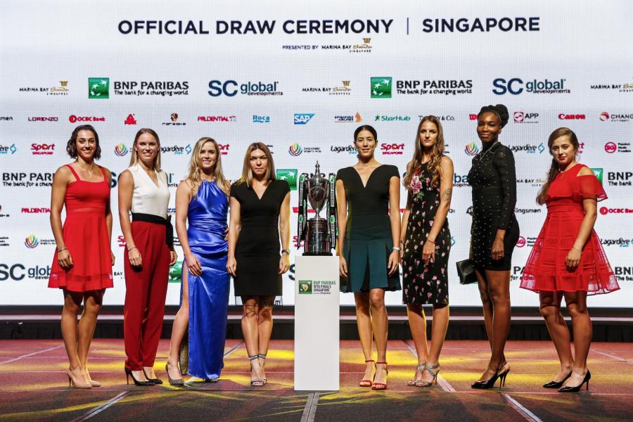 Caroline Garcia, Caroline Wozniacki, Elina Svitolina, Simona Halep, Garbine Muguruza, Karolina Pliskova, Venus Williams i Jelena Ostapenko