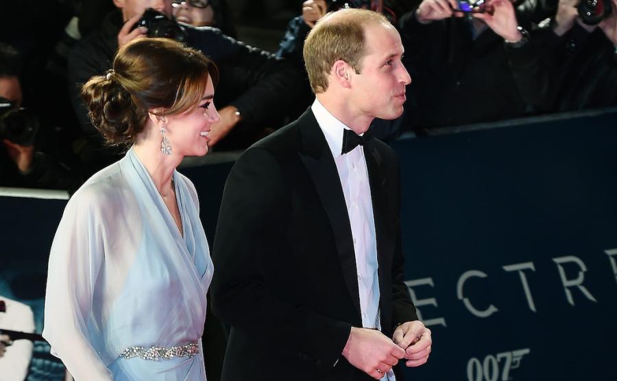 Książę William i księżna Catherine na światowej premierze "Spectre"