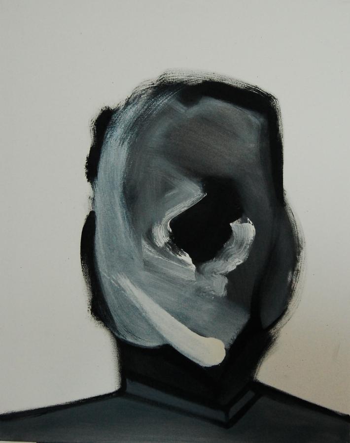 "Szkice do portretu 6", Cezary Bednarczyk, olej na płótnie, 50x40 cm