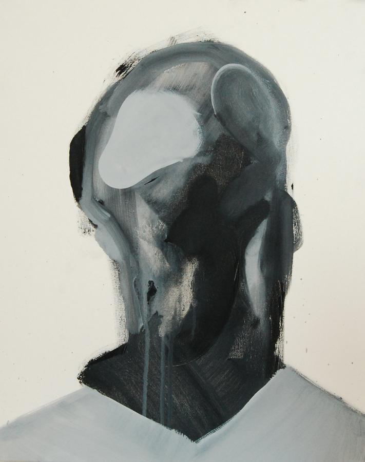 "Szkice do portretu 23", Cezary Bednarczyk, olej na płótnie, 50x40 cm